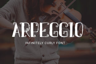 Arpeggio Font: Curly Charm for Crafters