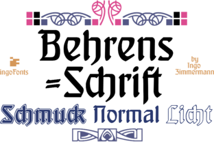 Behrens-Schrift: A Standout Blackletter Typeface