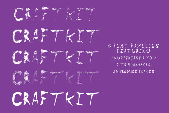 Craft Kit: A Playful Display Font for Creative Brands