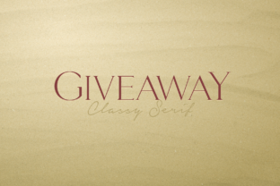 Giveaway: A Serif Font for Elegant Branding