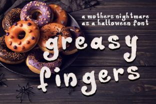 Greasy Fingers: A Spooky Display Font for Halloween Campaigns