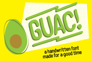 Guac Font: A Handwritten Sans Serif for Editorial Joy