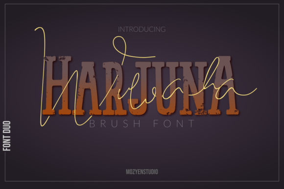 Harjuna Font: A Slab Serif for Bold Campaigns