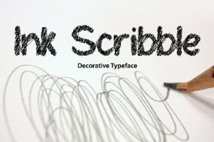 Ink Scribble: A Playful Decorative Font for Editors