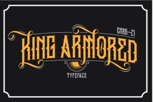 King Armored Font: Bold Blackletter for Makers