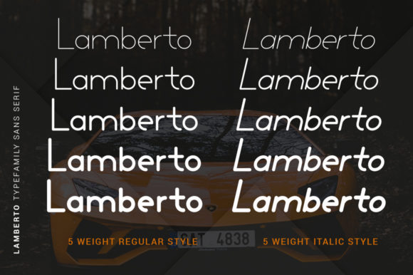 Lamberto Family: A Bold Sans Serif Typeface for Editorial Design