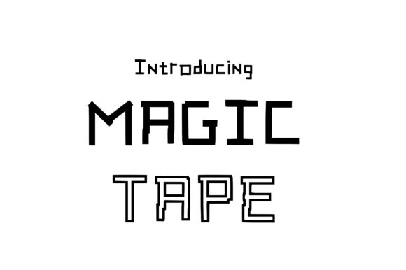 Magic Tape: The Minimalist Font for Bold Marketing