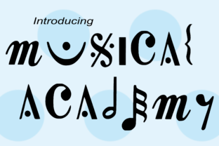 Musical Academy: A Melodic Decorative Font for Digital Design