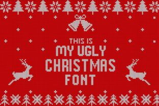 My Ugly Christmas Font for Festive Crafts