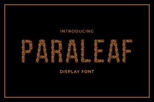Paraleaf Typeface: Organic Editorial Design