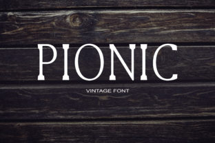 Pionic Serif Font: Timeless Elegance for Makers