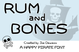Rum and Bones: A Pirate-Inspired Sans Serif Font