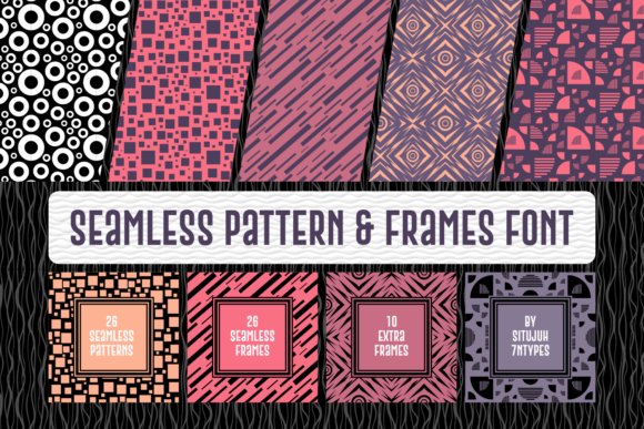 Seamless Pattern Frames: A Unique Typeface for Web Design