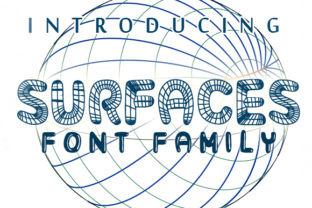 Surfaces: A Playful Decorative Font for Crafters