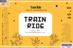 Train Ride: A Playful Blackletter Font for Modern Branding