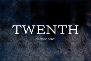 Twenth Font: A Serif Typeface for Dark, Mysterious Campaigns