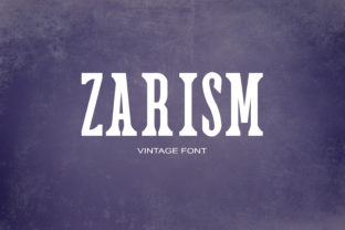Zarism Serif Font for Crafters